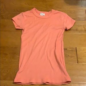 Anthropologie coral tee